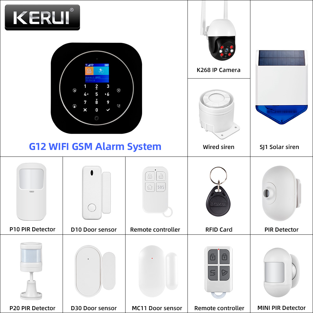 Home Automation System Diy - KERUI G12 2G Wifi Wireless Home