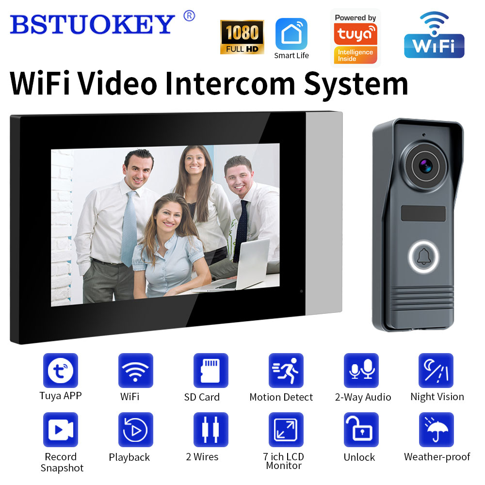 Smart Doorbell Wired - 2-Wires Smart Home Wifi 1080P Video