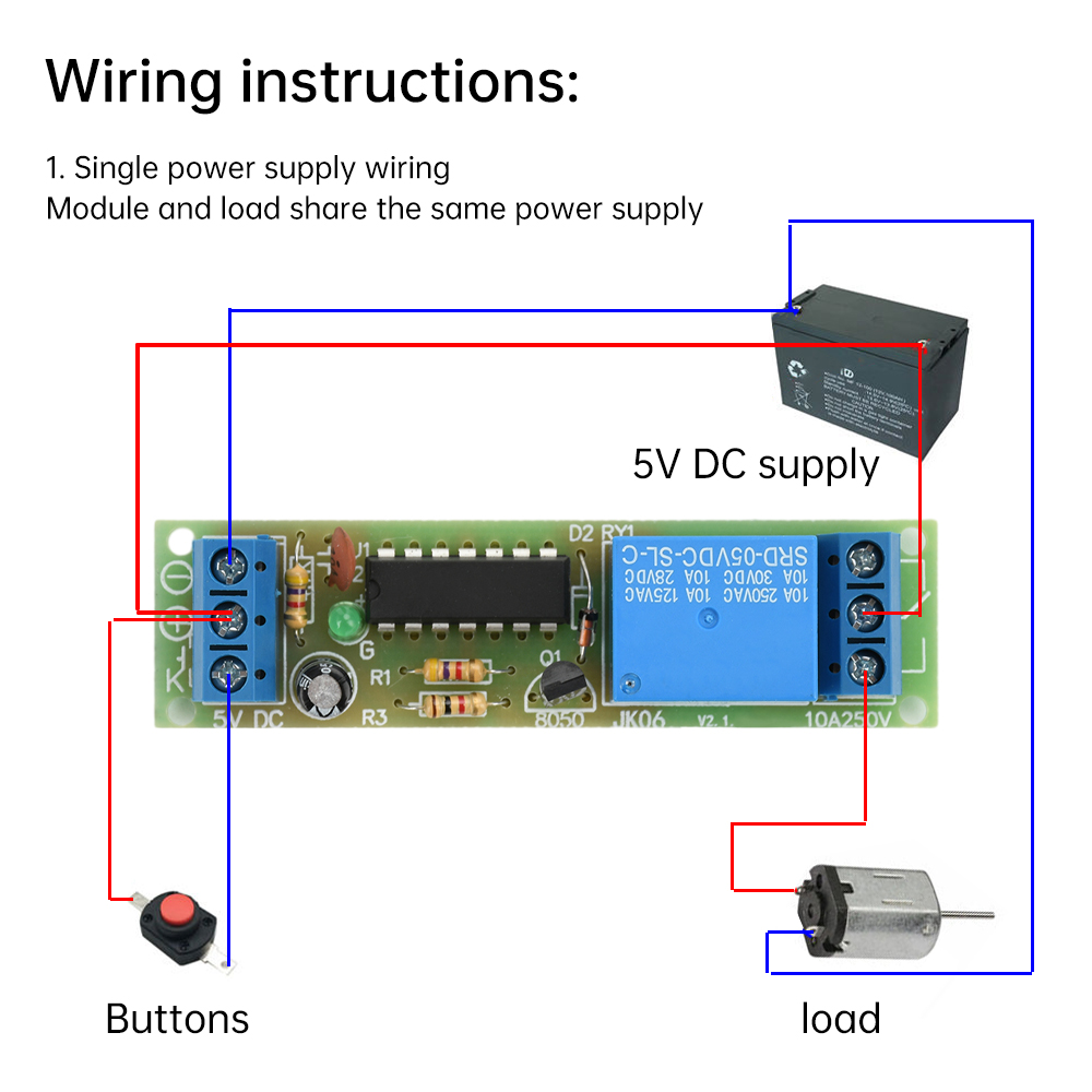 Shelly Relay Module - DC 5V Flip-Flop Latch Relay Module