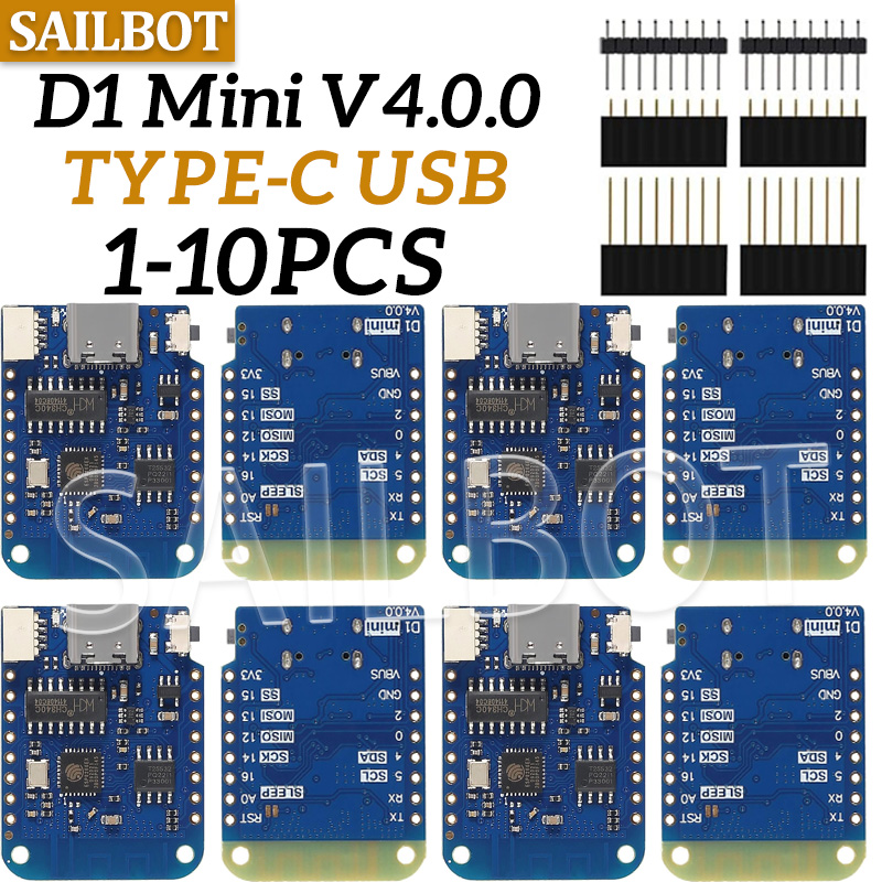 Esp8266 Nodemcu Board - 1-10PCS WeMos D1 Mini ESP8266 WIFI