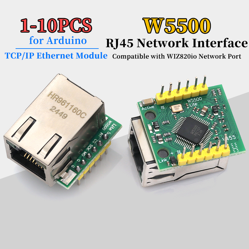 Ethernet Module W5500 - 1/5/10Pcs W5500 Module TCP/IP Ethernet Module