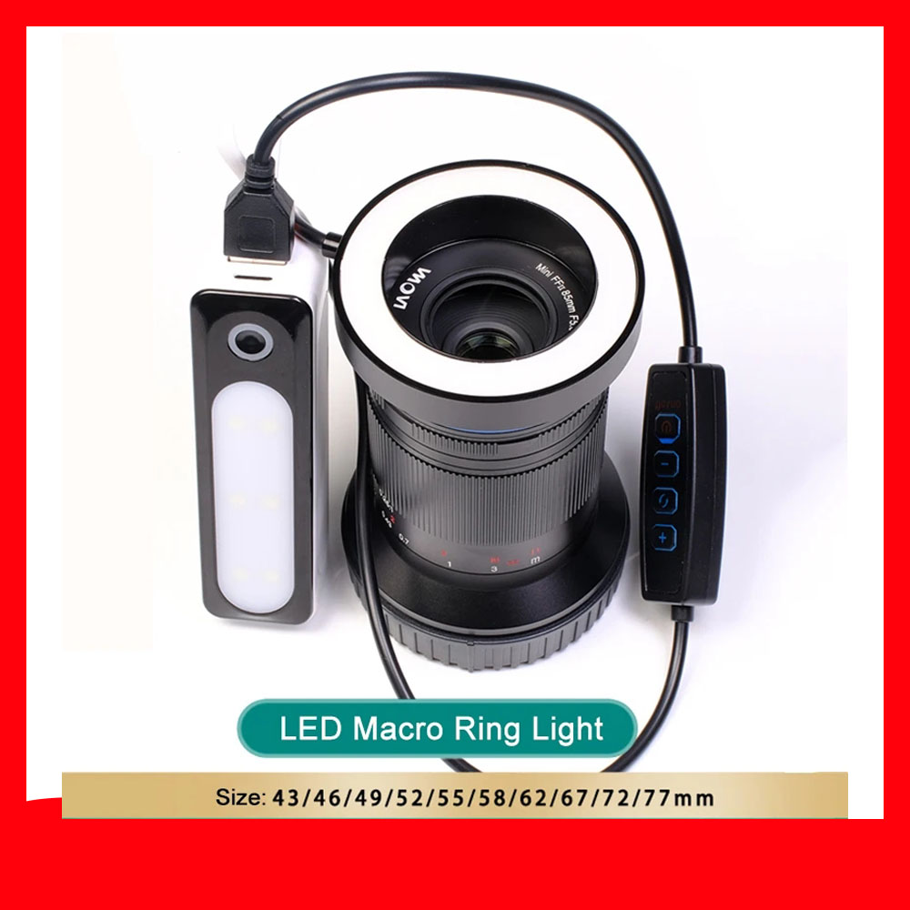 Tasmota Flash Tool - 43~77mm Dimmable LED Macro Flash Ring