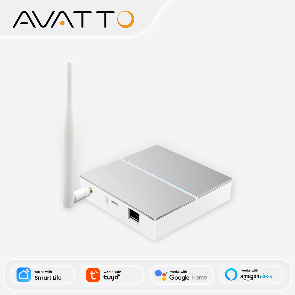 Matter Hub Thread - AVATTO Tuya ZigBee Gateway with Antenna