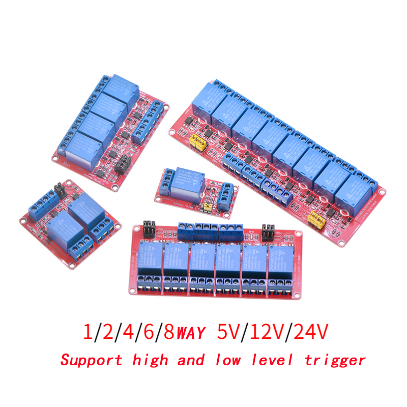 Relay 8 Channel Board - 1 2 4 6 8 Channel