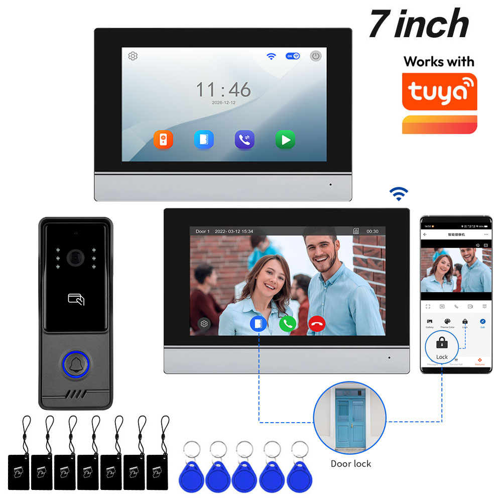 Smart Doorbell Wired - Tuya App Smart Wifi 4 Wire