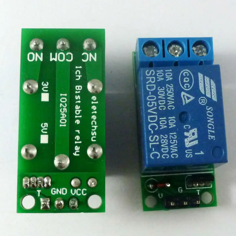 Home Automation With Arduino - Flip-Flop Latch Relay Module Bistable Self-locking