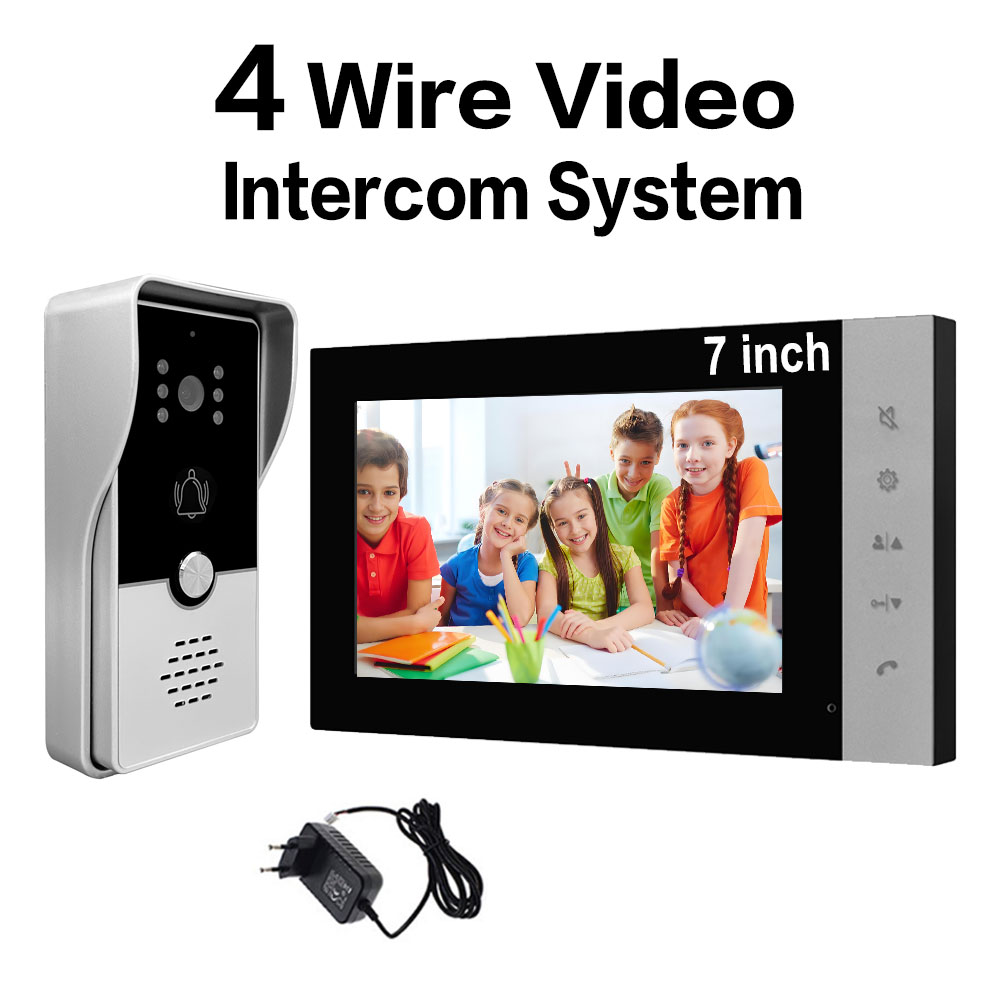 Smart Doorbell Wired - 4 Wire 7 Inches Wired Video