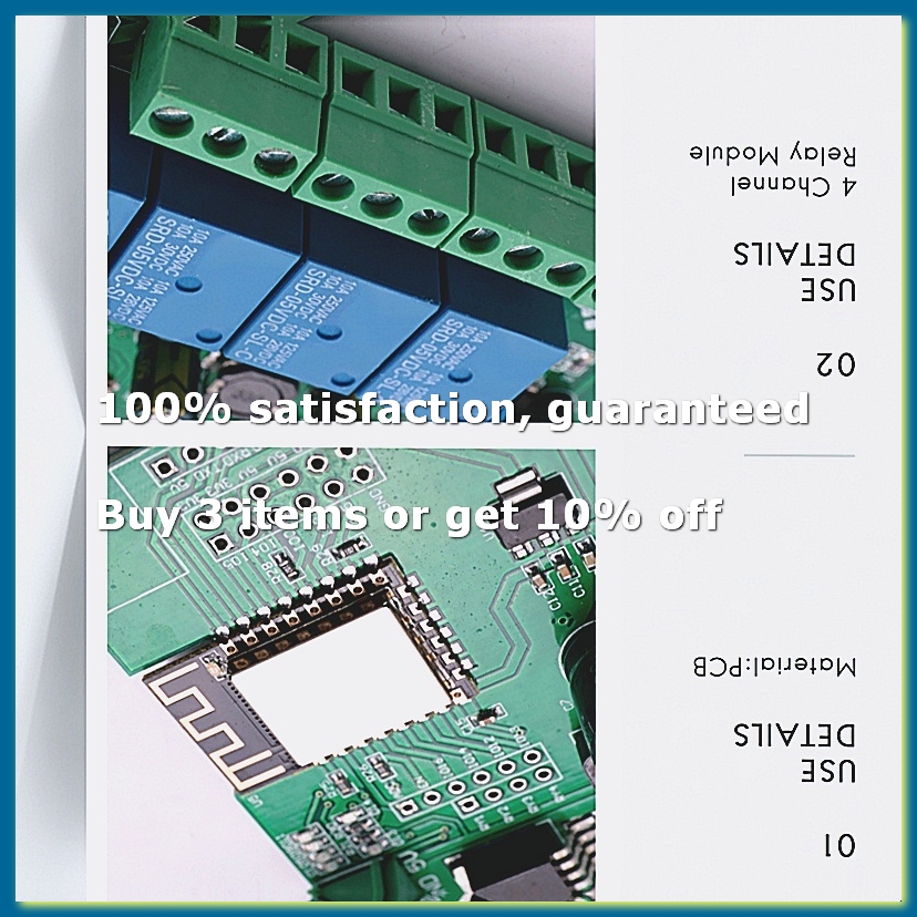 Relay 8 Channel Board - ESP8266 Wireless WIFI 4 Channel Relay