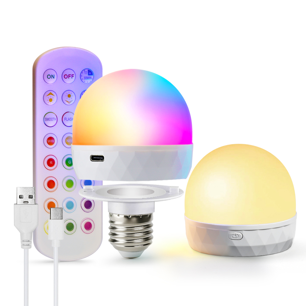 Home Automation Industry - E27 LED Light Bulb RGB USB