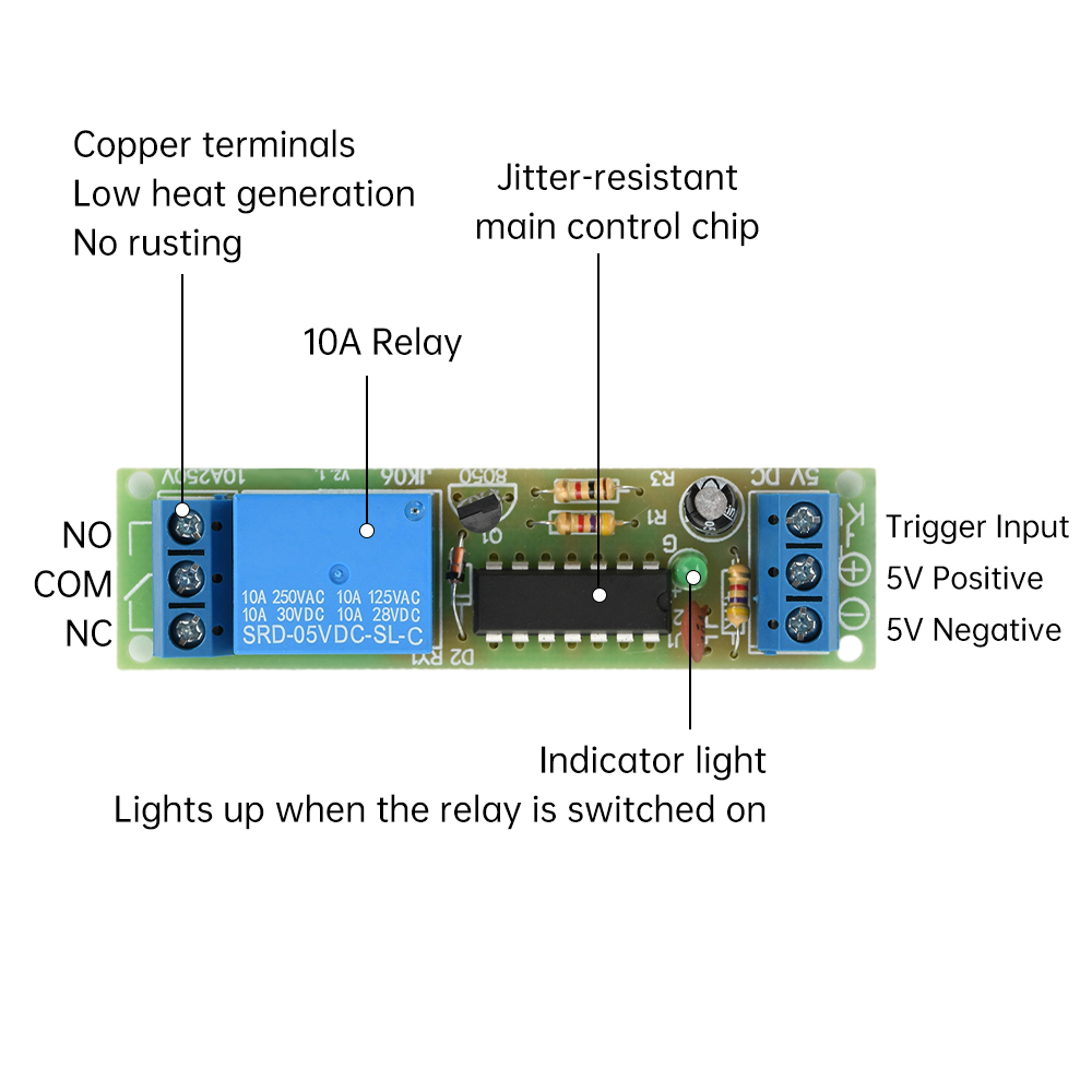 DC 5V Flip-Flop Latch Relay Mo - огляд і ціна Shelly Relay Module