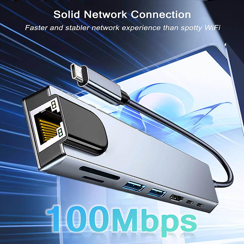 8 In 1 USB Type C Hub for MacB - огляд і ціна Home Assistant Sd