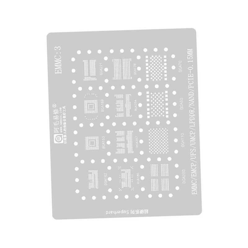 AMAOE EMMC3 BGA Reballing Sten - огляд і ціна Tasmota Flash Tool