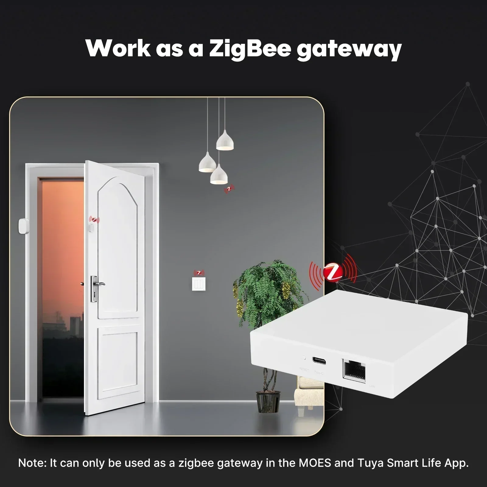 MOES Tuya Zigbee Matter Thread - огляд і ціна Matter Hub Thread