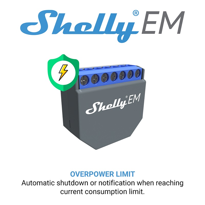 SHELLY EM Wifi Smart Life Cont - огляд і ціна Shelly Relay Module