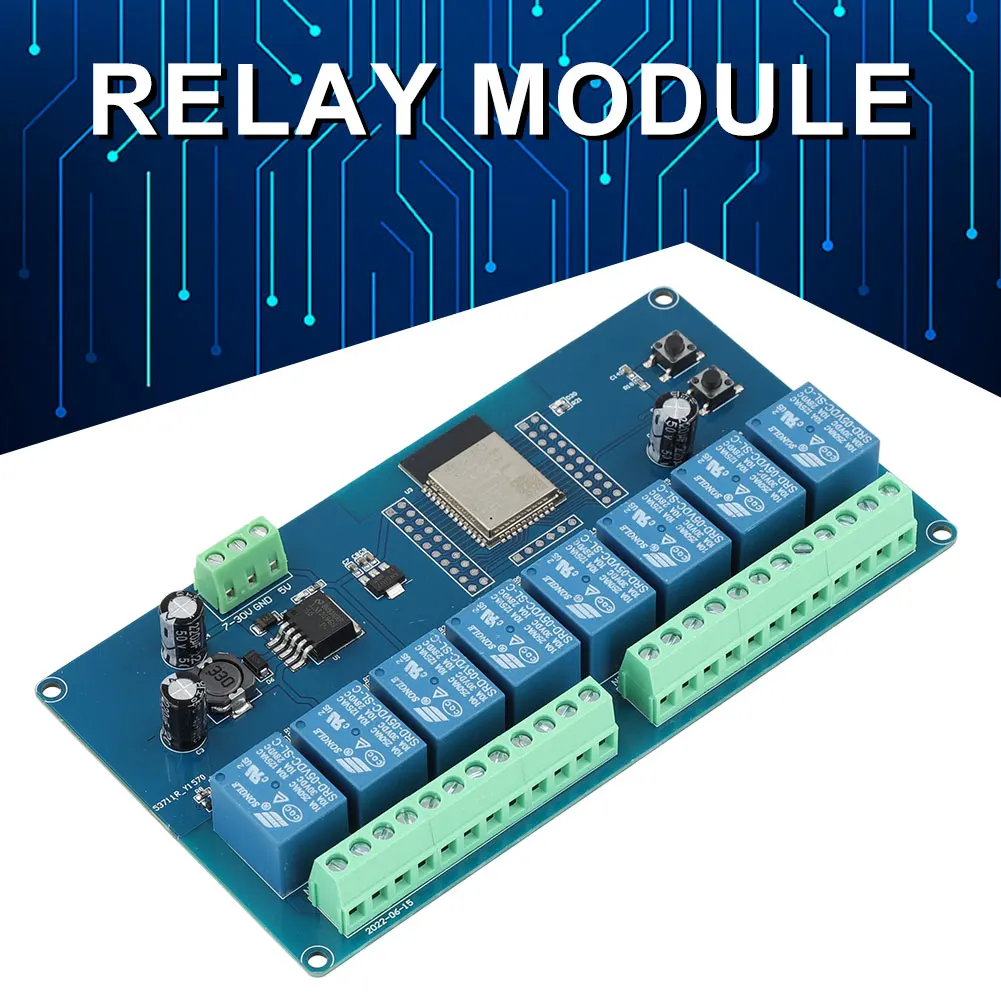 ESP32 WIFI Bluetooth-compatibl - огляд і ціна Relay 8 Channel Board