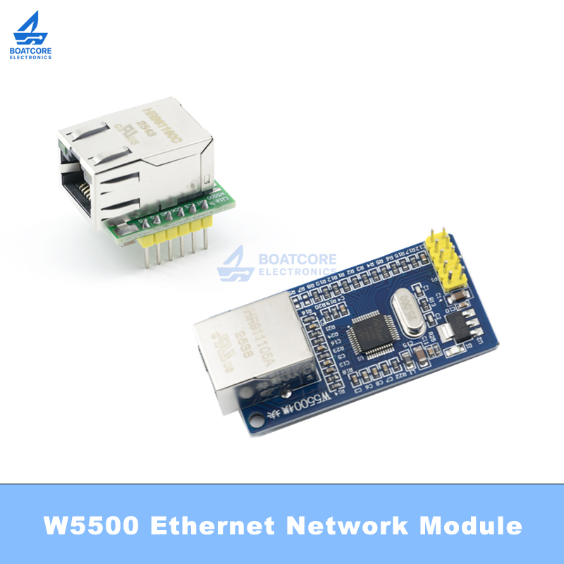 1PCS W5500 Chip New SPI to LAN - огляд і ціна Ethernet Module W5500