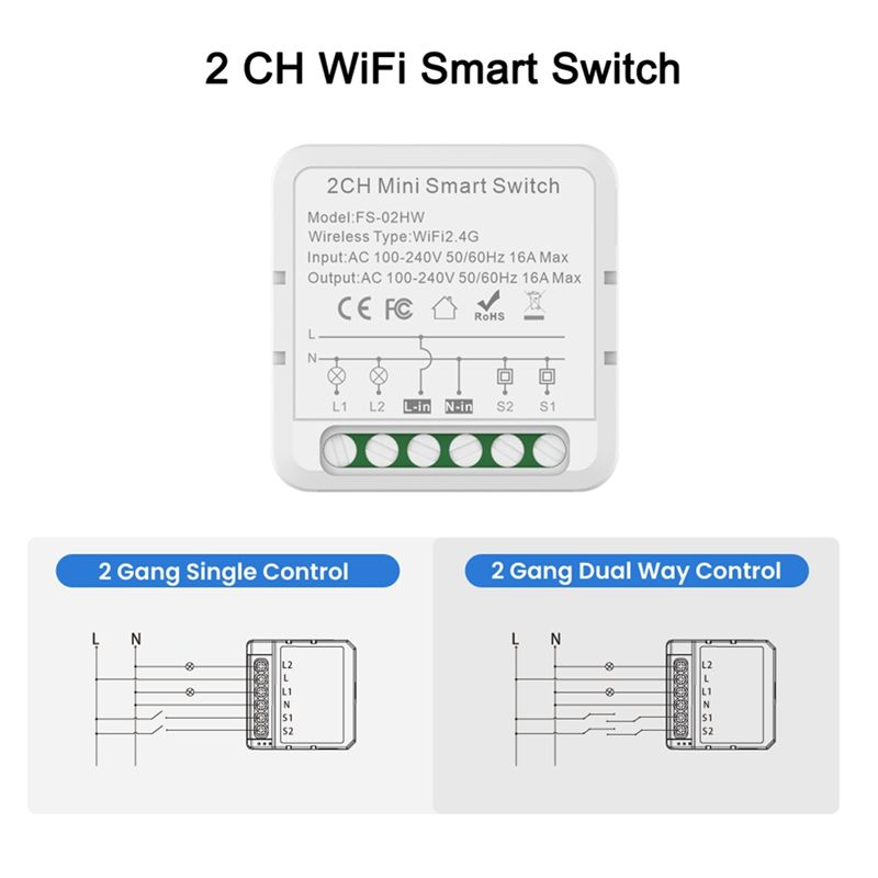 ABJI-Tuya Smart Wifi Switch Fo - огляд і ціна Home Automation Diy Projects