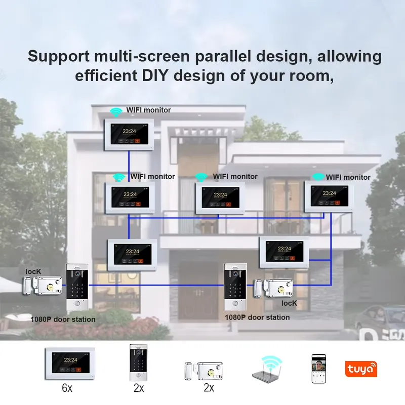 TYSH 2-wire IP Smart WiFi Vide - огляд і ціна Smart Doorbell Wired