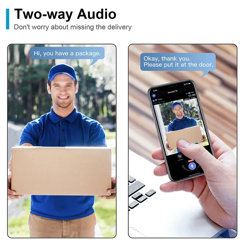WiFi Wireless Visual Intercom  - огляд і ціна Smart Doorbell Wired