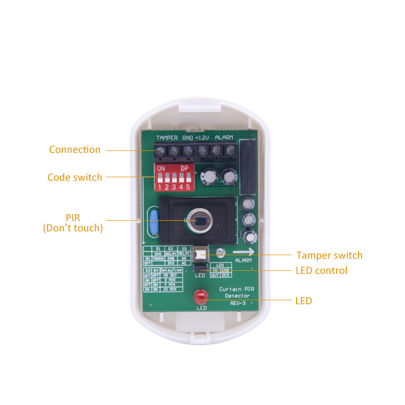 Indoor DC12V Curtain Wired Mot - огляд і ціна Motion Sensor Pir Wired