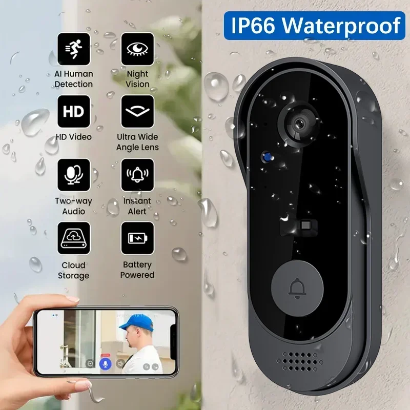 Video HD Wireless Waterproof D - огляд і ціна Smart Doorbell Wired