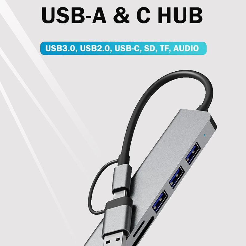 Type C Hub USB Splitter 8 In 1 - огляд і ціна Home Assistant Sd