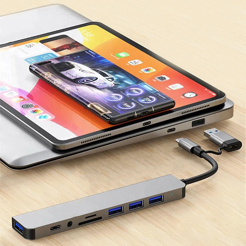 Type C Hub USB Splitter 8 In 1 - огляд і ціна Home Assistant Sd