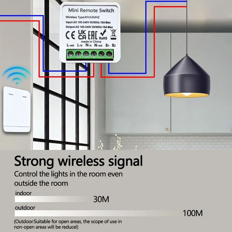RF 433MHz Smart DIY Wireless S - огляд і ціна Home Automation Panel Diy