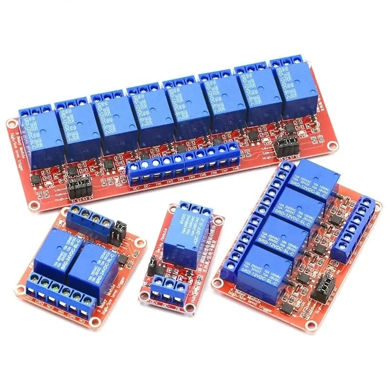 DC 5V 12V 24V 1 2 4 6 8 Channe - огляд і ціна Relay 8 Channel Board