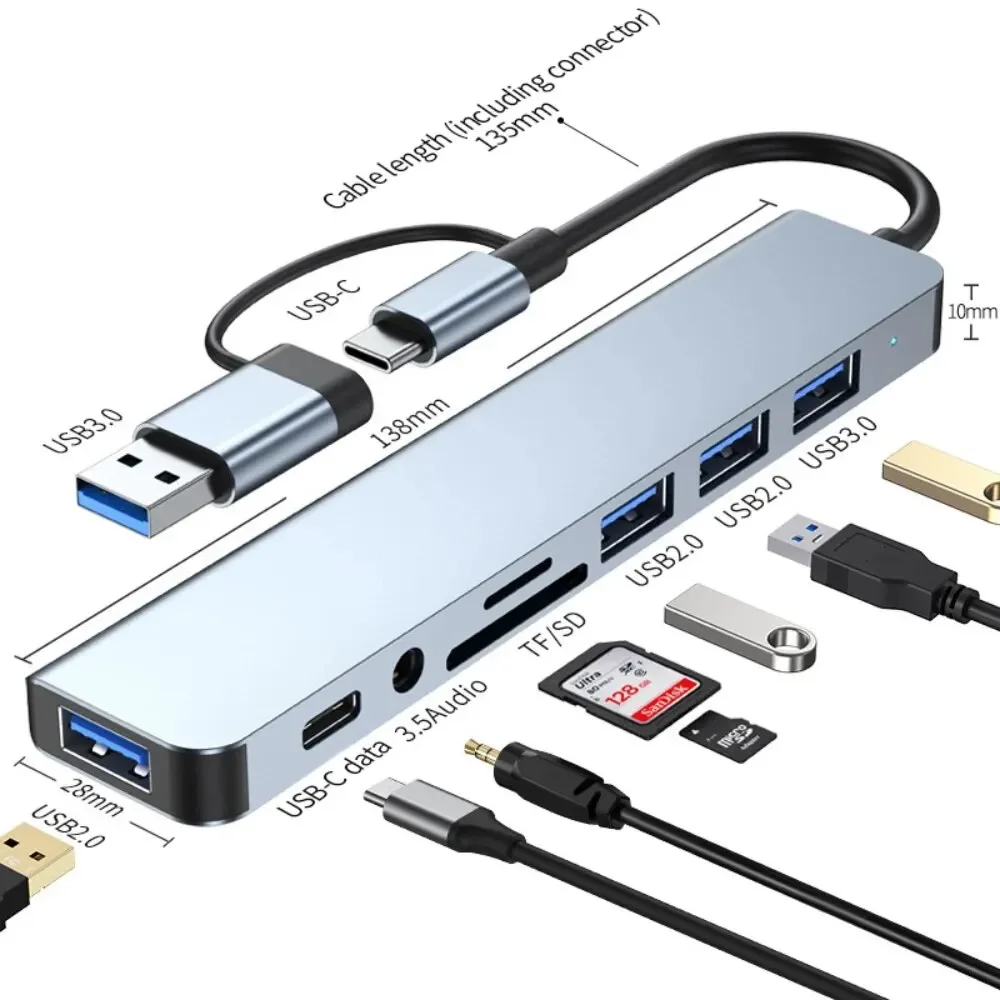 8 In 2 USB-C Hub With 3.0 SD/T - огляд і ціна Home Assistant Sd