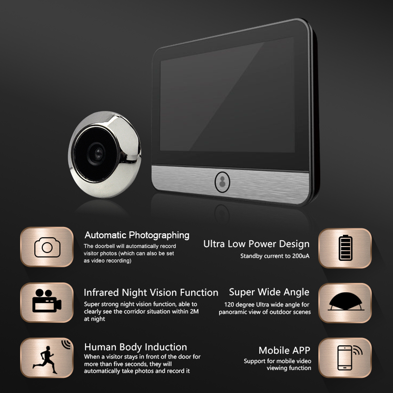 Smart tuya APP security protec - огляд і ціна Smart Doorbell Wired