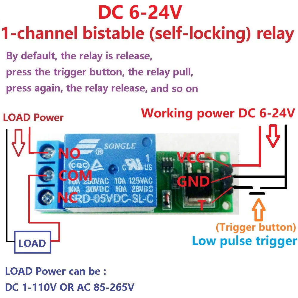 DC 6V 9V 12V 24V Flip-Flop Lat - огляд і ціна Home Automation With Arduino