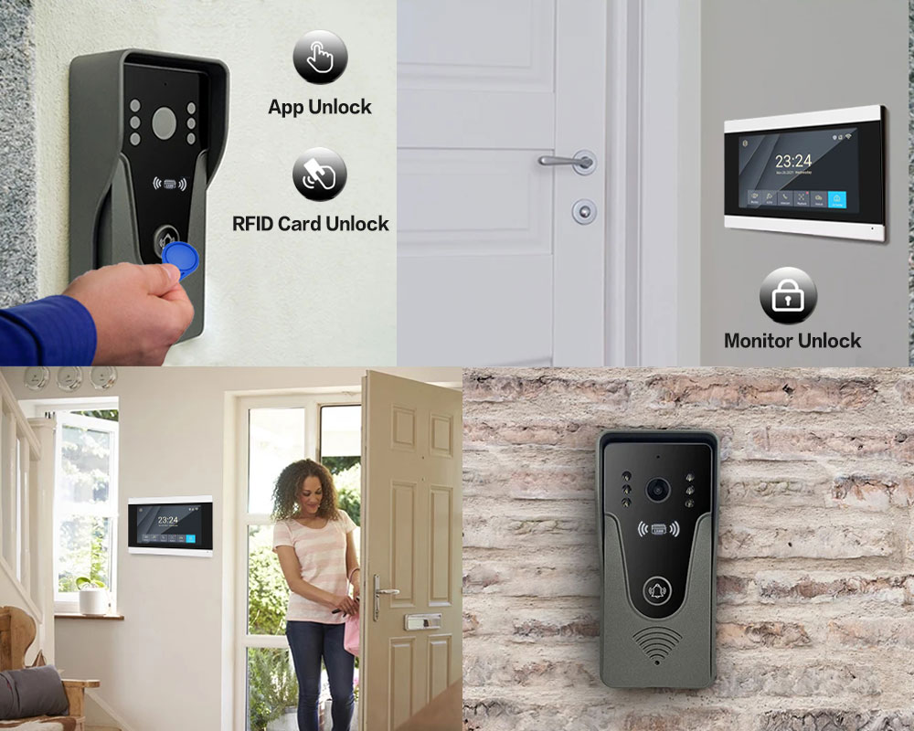 Tuya 1080P 7 Inch Color Touch  - огляд і ціна Smart Doorbell Wired