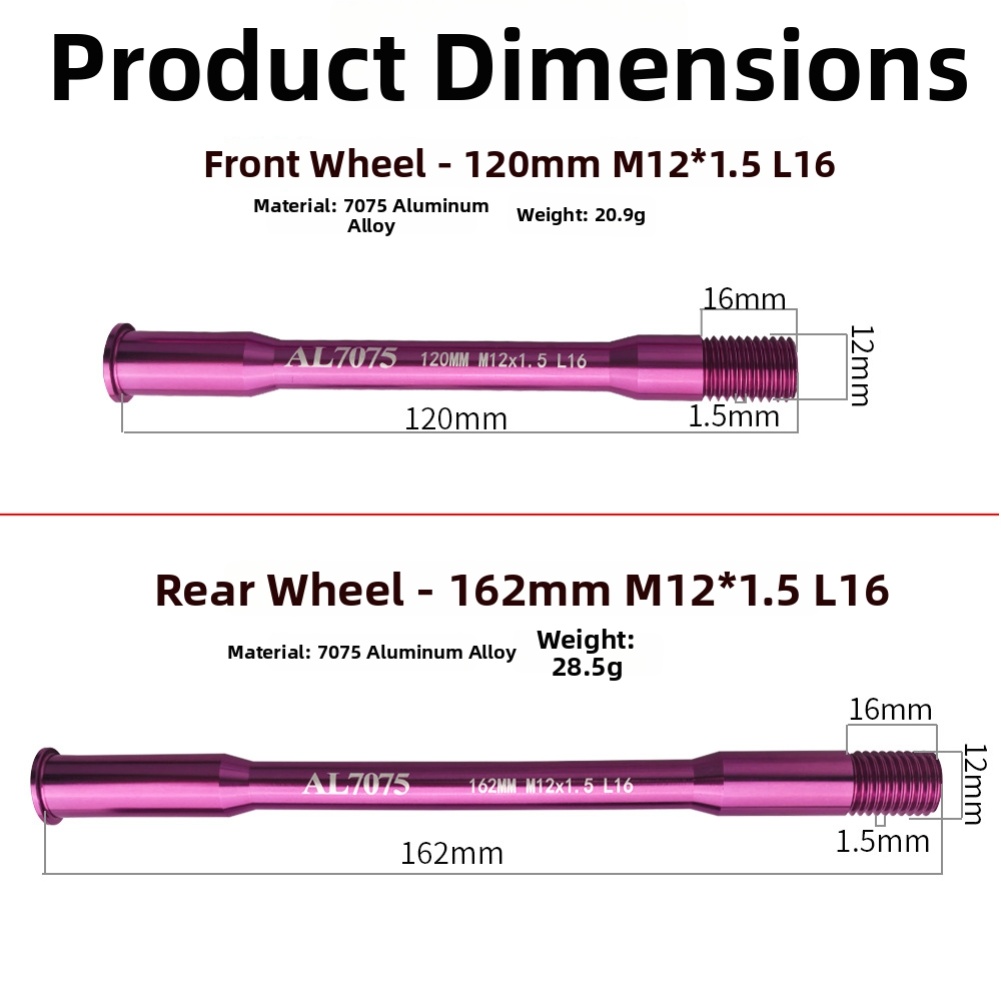 Bicycle Thru Axle AD350 300 50 - огляд і ціна Matter Hub Thread