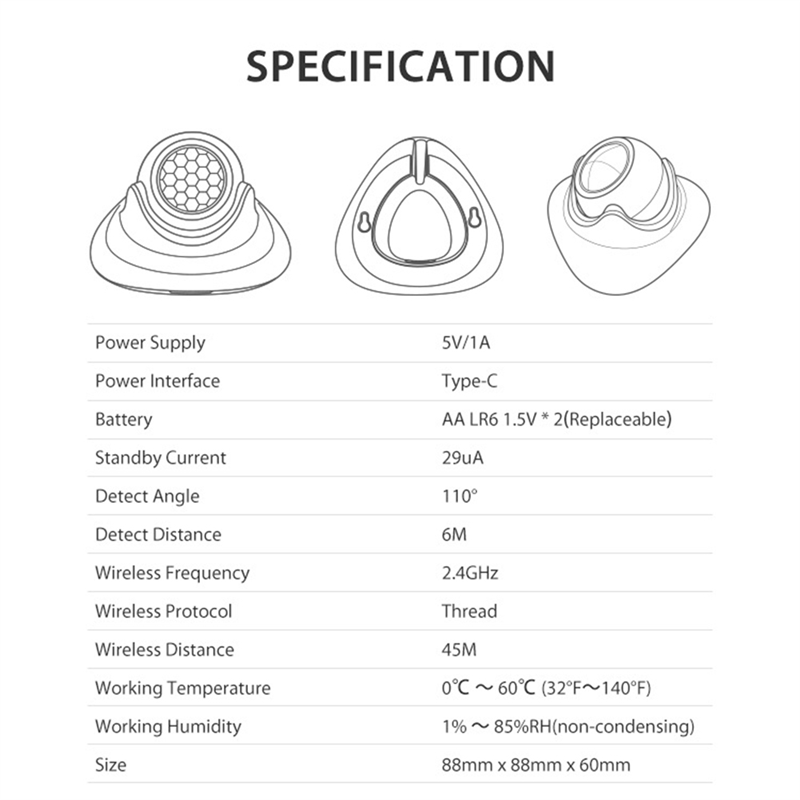 FEDI-Matter Thread Human Prese - огляд і ціна Matter Hub Thread