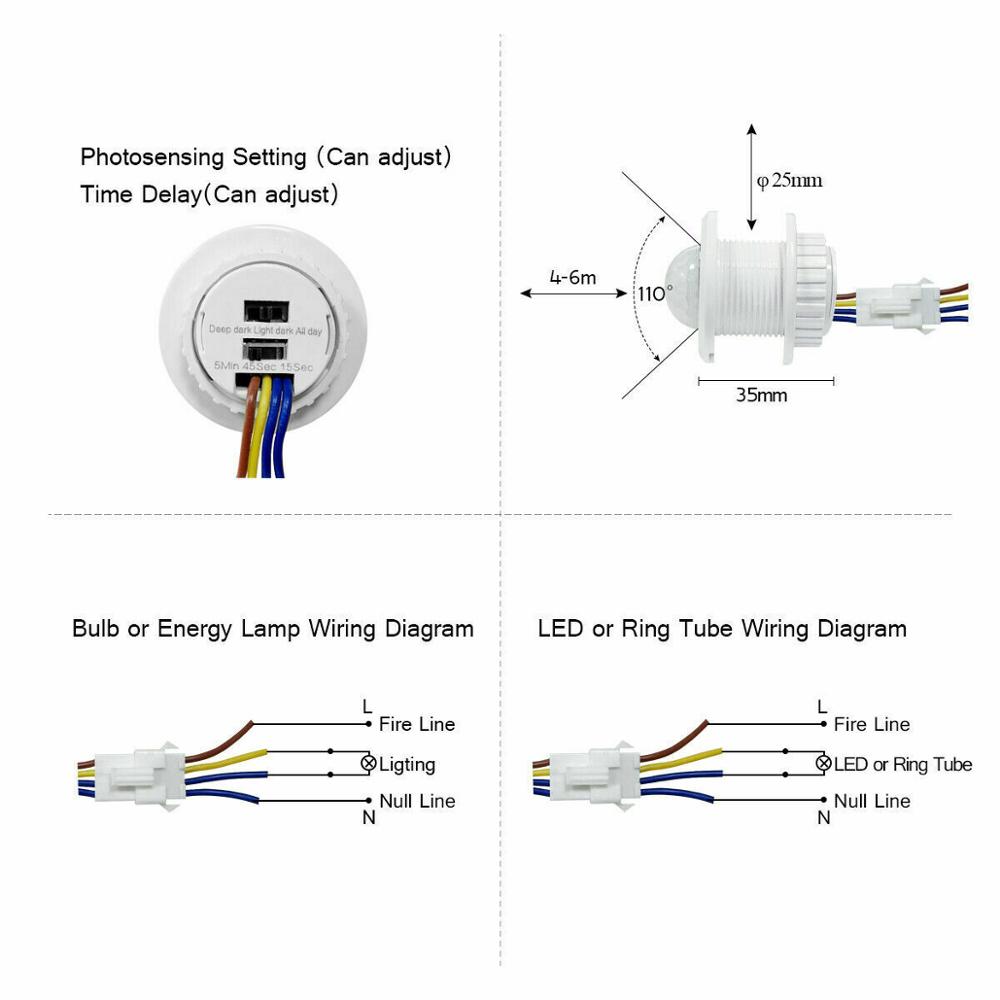 Time Delay PIR Infrared Body M - огляд і ціна Motion Sensor Pir Wired