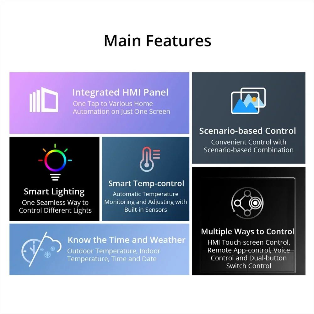 Smart Scene Wall Switch EU/US  - огляд і ціна Home Automation Panel Diy
