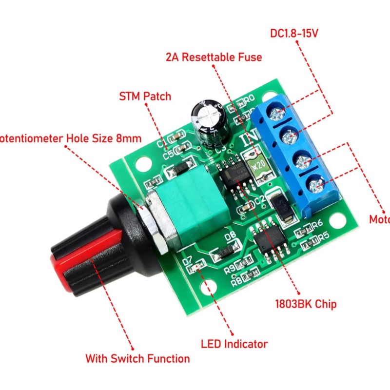 DC Motor Speed Controller 1.8v - огляд і ціна Level Shifter 3.3V