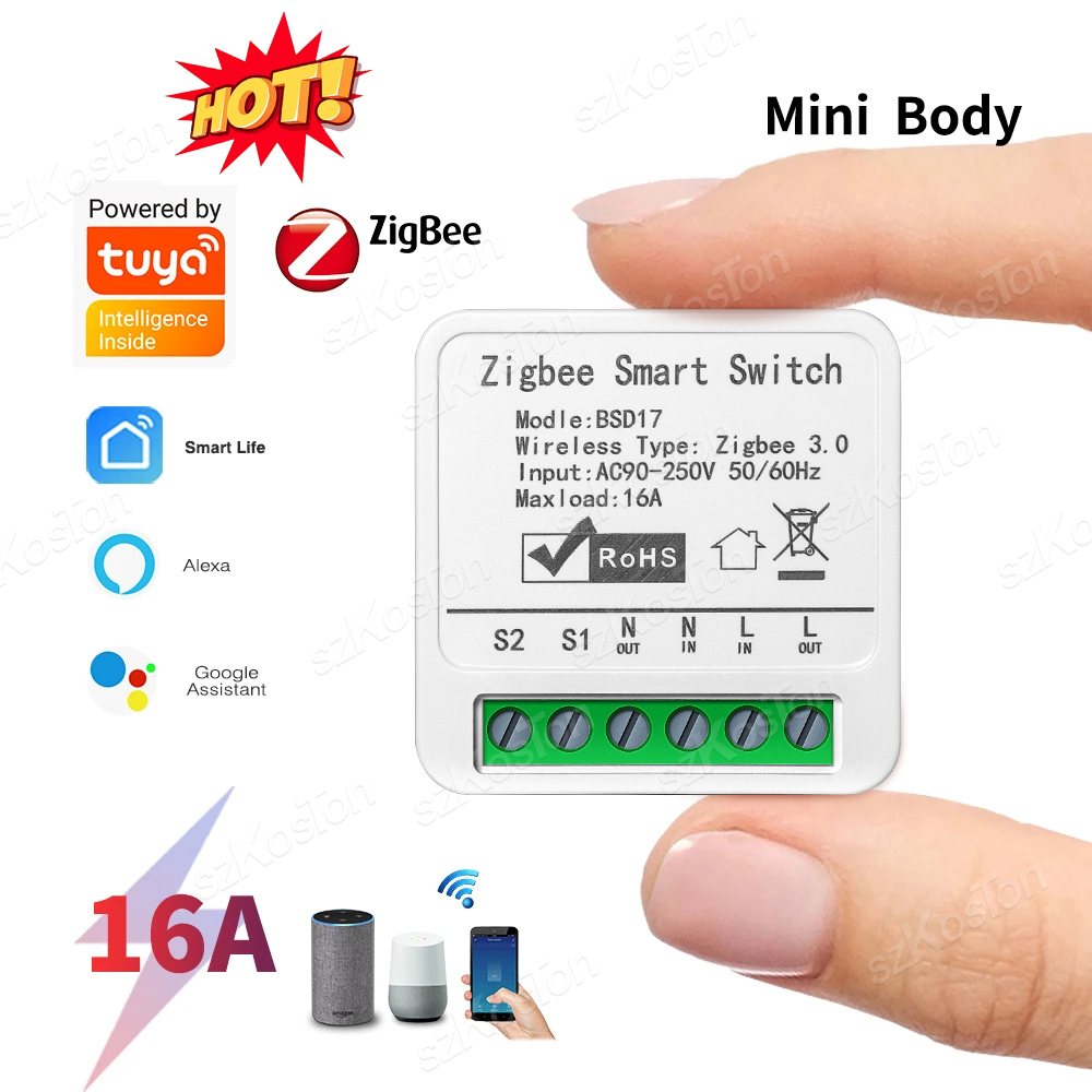 16A Tuya ZigBee Smart Switch M - огляд і ціна Diy Home Automation Hub