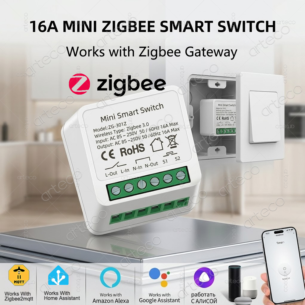 Mini Zigbee 3.0 Smart Switch 1 - огляд і ціна Diy Home Automation Hub
