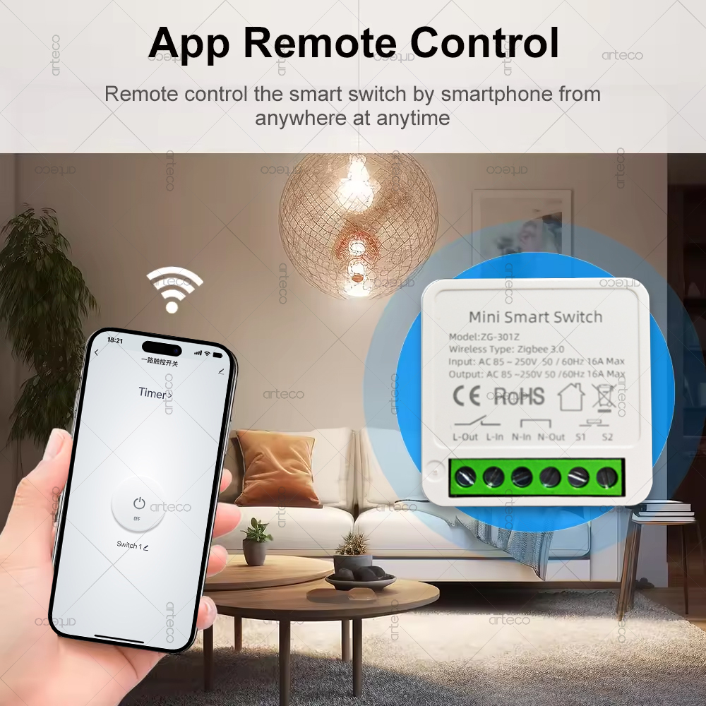 Mini Zigbee 3.0 Smart Switch 1 - огляд і ціна Diy Home Automation Hub